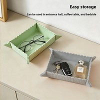 Plateau pliable magnétique 2-en-1 en silicone et boîte de rangement, résistant à la chaleur, pour collations, fruits, couverts, camping, pique-nique