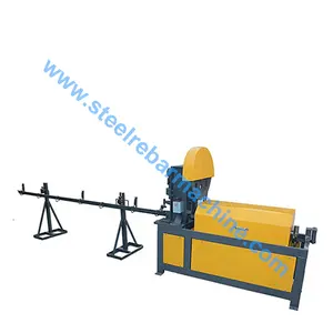 Steel rod rebar coil wire straightening and cutting machine straightened cut wire