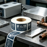 Étiquettes en vinyle imperméables personnalisées imprimées pour équipements industriels, autocollants de marque pour machines, marquage de logos pour cosmétiques et parfums