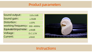 Meilleur <span class=keywords><strong>prix</strong></span> pour un mini amplificateur sonore, aide auditive pour les personnes malentendantes et les personnes âgées - Product Image 6