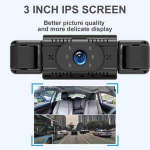 กล้องติดรถยนต์คุณภาพสูงจากโรงงาน 4 เลนส์ พร้อมหน้าจอ IPS ขนาด 3 นิ้ว รองรับ WiFi บันทึกแบบวนซ้ำ - Product Image 3