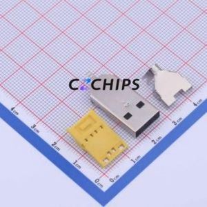 917-701A108DM0400 <b>USB</b> Connector Connector ( Connector Type: Type-<b>A</b> )( Protocol Standard: <b>USB</b> <b>2.0</b> )( Gender: Male ) - Product Image 2