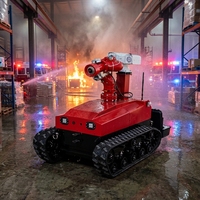 Pemadam kebakaran Jet tekanan tinggi, Remote control cerdas untuk industri robot pemadam kebakaran