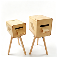 Support d'imprimante en bois stable détachable pour DNP DS620/RX1HS/Hiti P525L/Citizen, avec couvercle, pour borne photo en libre-service, pour 15 personnes, avec appareil photo