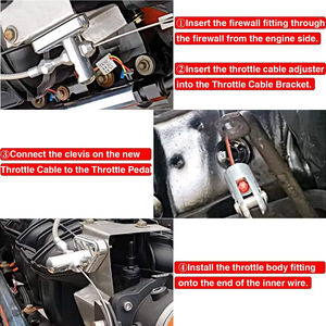Chevrolet LS 36 Inches Stainless Steel <b>Throttle</b> <b>Cable</b> For Replace Repair - Product Image 3