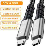 LUNG KAY 1M 2M USB5 Typ-C Kabel 80Gbps 240W Schnellladung Thunderbolt 5/4/3 Kabel für 16K Projektion Video-Datensynchronisation