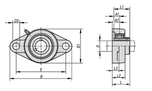 Bloc d'oreiller robuste portant <span class=keywords><strong>uc</strong></span> série <span class=keywords><strong>uc</strong></span> 206 roulement de meilleure qualité - Product Image 6