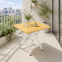 Table à manger carrée moderne pliable en bois, gain de place pour la maison, la cuisine, les petits appartements, la salle à manger, design de meubles compacts