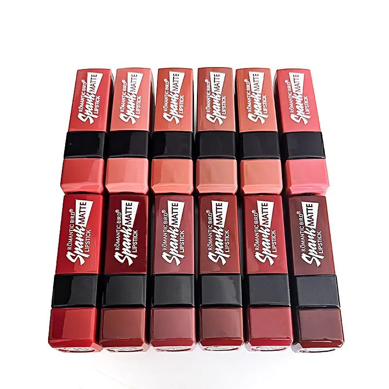 Lipstik Desain Portabel Burung Romantis, Perona Bibir Terasa Air Label Pribadi Lip Gloss untuk Perempuan Makeup Lipstik
