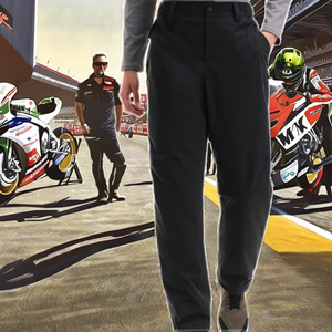 Jean de moto pour homme, pantalon de course, anti-humidité, absorbant la transpiration, en Spandex/Coton, équipement de protection, résistant aux chutes, pour motard - Product Image 2