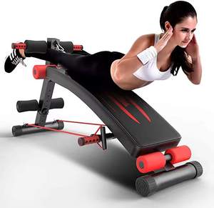 <span class=keywords><strong>Banco</strong></span> plegable para sentarse, equipo de <span class=keywords><strong>Fitness</strong></span> multifuncional negro para gimnasio, tablero supino ajustable - Product Image 5