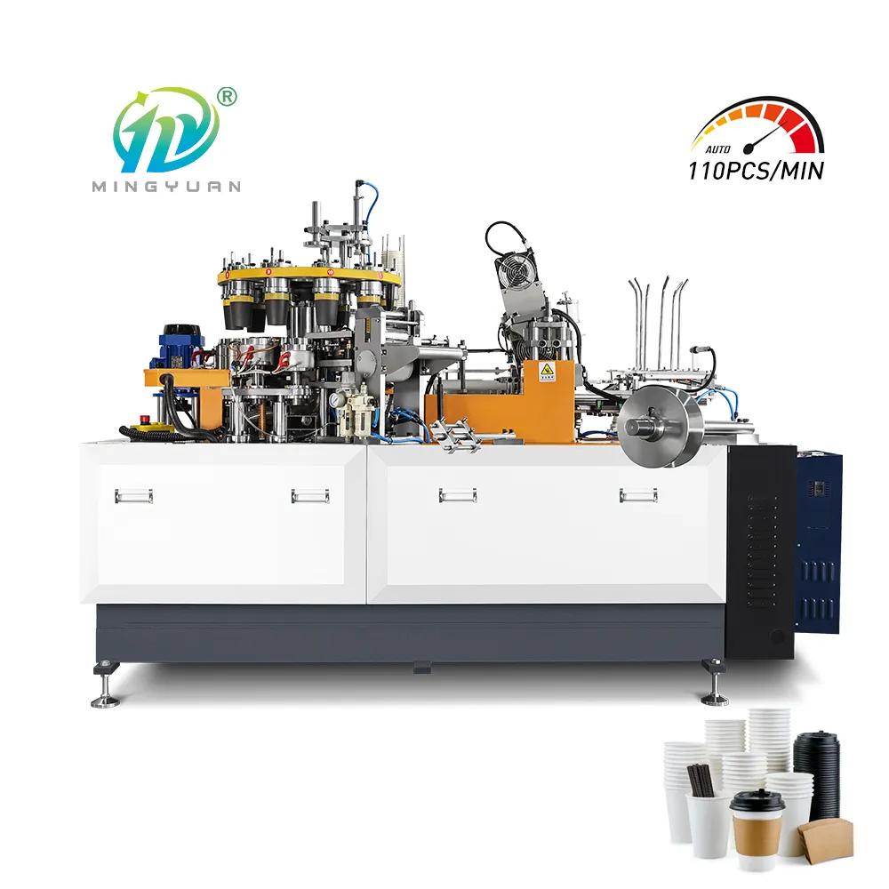 Máy làm cốc giấy siêu âm mới tốc độ cao 100-130 chiếc/phút máy cốc giấy để bán