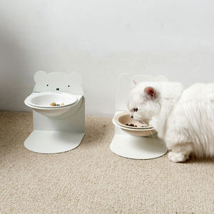 Kediler ve yavrular için 2025 yeni tasarım seramik Tilted yiyecek kasesi yükseltilmiş besleme için manyetik <span class=keywords><strong>Stand</strong></span> ile ayarlanabilir yükseltilmiş - Product Image 2