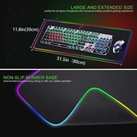 Grand tapis de souris RGB, pour Gamer, personnalisé par Sublimation, grande taille XXL, parfait pour le bureau