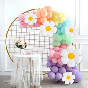 JYAO 160 buah balon Pastel Macaron, Kit lengkungan karangan bunga balon lateks untuk dekorasi pesta