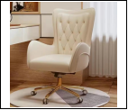 Chaise ergonomique et moderne confortable pour joueur sur ordinateur avec fonction de massage en cuir synthétique incliné et pivotant