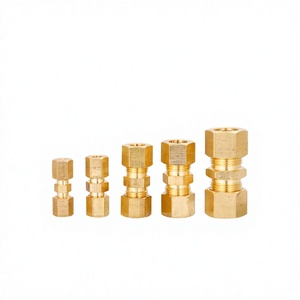 ราคาโรงงาน ข้อต่อท่อทองเหลืองแบบหนีบ ขนาด 1/8" 3/16" 1/4" 5/16" 3/8" 1/2" นิ้ว (เมตริก) สำหรับเชื่อมต่อสายยาง - Product Image 2