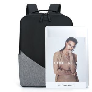 Nouvelle tendance de la mode, sac à dos pour ordinateur portable imperméable en Oxford avec logo personnalisé géométrique, antivol, 20-39L, avec charge USB, unisexe - Product Image 3