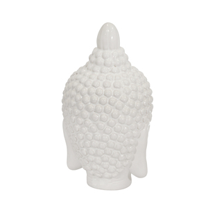 Statuetta in Ceramica a Forma di Testa di Buddha per Arredamento Casa e Bagno, Scultura in Gres per Ufficio e Stanza, Ornamento Glamour - Product Image 3