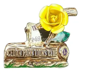Personalized European Regional and Gifts Use Type Lion Club magnetic Lapel Pin