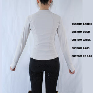 Chaleco airbag ecuestre único ARLAN para mujer, camisa polo ecuestre de manga larga, ecuestres - Product Image 2