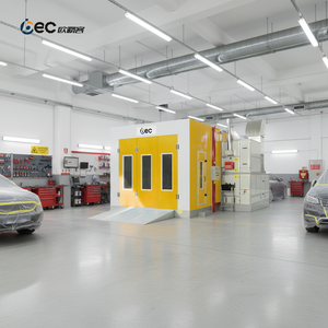 Cabine <span class=keywords><strong>de</strong></span> peinture automobile professionnelle à flux croisé, avec ventilateur LED à faible consommation et faible bruit, panneau ignifuge, pour séchage <span class=keywords><strong>de</strong></span> carrosserie automobile - Product Image 1