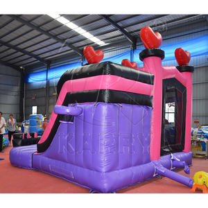 Castillo Inflable de PVC Rosa Mico y Casa de Brinco para Niños, Temática de Princesas, Bodas y Cumpleaños, para 5-10 Niños, Capacidad de 300-500 kg - Product Image 4