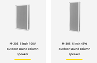 Altavoz de 2 Vías de 5 Pulgadas y 45W, de Aleación de Aluminio, para Montaje en Pared, Sistema de Cine en Casa, Altavoz de Columna para Interiores, Altavoz Público