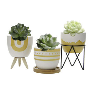 Decorazioni per la casa <span class=keywords><strong>Mini</strong></span> ceramica di alta qualità in vaso con piccole <span class=keywords><strong>piante</strong></span> artificiali succulente - Product Image 3