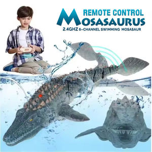 Jouets Lucky Toys, <span class=keywords><strong>dinosaure</strong></span> <span class=keywords><strong>télécommandé</strong></span> 2,4 G, étanche, modèle RC mosasaure, jouets de plongée RC avec fonction de lumière et de pulvérisation - Product Image 5