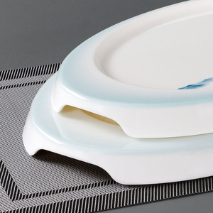 Xiangyuan <b>melamine</b> imitation porcelain <b>plates</b>, plastic commercial cold dish <b>plates</b>, oval roast duck and roast goose <b>plates</b>, - Product Image 2