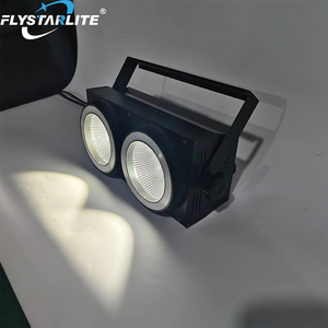 2025 New Arrival 2eye 2in1 trắng ấm + mát trắng LED COB blinder ánh sáng với LED hiệu ứng vòng - Product Image 1