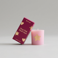 Boîte d'emballage pour bougies en matériaux recyclés imprimés sur mesure, gaufrage pour bougies parfumées en cire de soja, design pliable, logo personnalisé