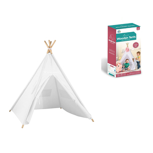 Jouets éducatifs indien <span class=keywords><strong>Tipi</strong></span> tente modèle enfants apprentissage Camping Unique <span class=keywords><strong>tipi</strong></span> tente jouets extérieur blanc avec lumière - Product Image 2
