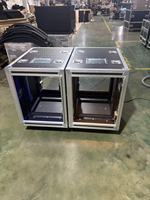 Flight case en aluminium 20U avec porte coulissante, antichoc et dissimulé, pour amplificateur, console audio, station de travail et rangement, boîte de transport
