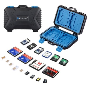 PULUZ CF-funda para tarjeta SIM TF, caja de almacenamiento de 27 ranuras, resistente al agua, antigolpes, para tableta, ordenador, smartphone, PU5002 - Product Image 2