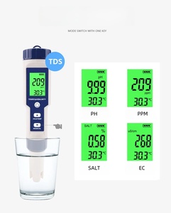 Xách tay hóa chất PH <span class=keywords><strong>meter</strong></span> Kit kỹ thuật số cầm tay <span class=keywords><strong>TDS</strong></span> <span class=keywords><strong>Meter</strong></span> chất lượng nước Tester <span class=keywords><strong>TDS</strong></span> 5 trong 1 - Product Image 4