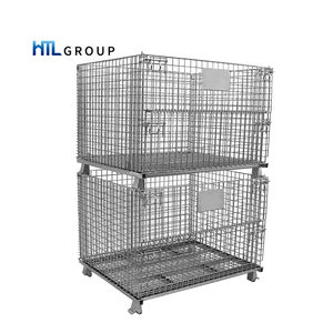 Lojistik sanayi depo istiflenebilir galvanizli tel kafes çelik kafes konteyner - Product Image 1