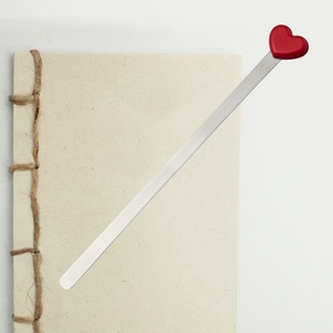 Marcapáginas <span class=keywords><strong>de</strong></span> Metal <span class=keywords><strong>de</strong></span> corazón <span class=keywords><strong>de</strong></span> amor, <span class=keywords><strong>de</strong></span> acero inoxidable, Simple, plateado, rojo, creativo, hermoso, asistente <span class=keywords><strong>de</strong></span> lectura, soporte <span class=keywords><strong>de</strong></span> <span class=keywords><strong>libro</strong></span> - Product Image 3