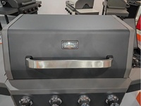 Barbecue à gaz à 3 brûleurs en fonte émaillée, avec brûleur latéral, fabrication OEM