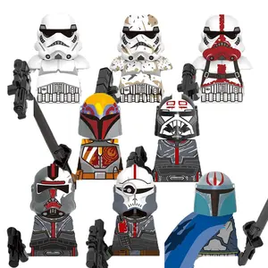 SW Space Wars The Bad Batch Incinerator Stormtrooper Clone Force 99 Wrecker Hunter Trooper Building Block Figure Toy Brick X0307