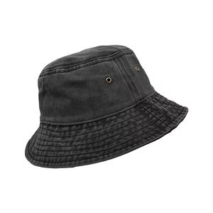 หมวกบัคเก็ตใส่ได้ทั้งชายและหญิงหมวกผ้ายีนส์ย้อนยุคย้อนยุคย้อนยุคทรงถังแบบออกแบบได้ตามที่ต้องการ - Product Image 4