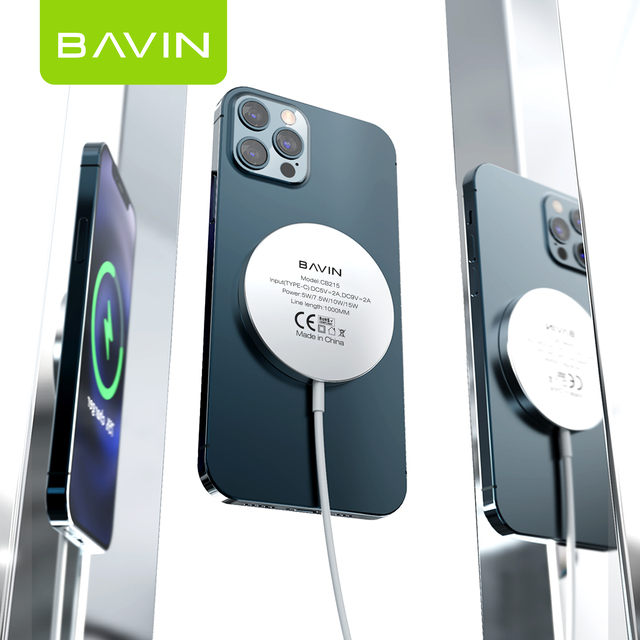 BAVIN Factory Wholesale Price Desktop CB215 QI 5w 7.5w 10w 15w Fast Charging Wireless Charger
