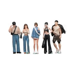 Figurines miniatures colorées microscopiques, modèle de poupée miniature fait à la main, modèle 1:64, jouet alimentaire miniature en résine, accessoires de prise de vue tridimensionnels - Product Image 6