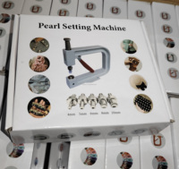 Machine à perles manuelle en acier inoxydable, machine à poinçonner les perles, machine à riveter les perles, machine à sertir les perles pour la couture