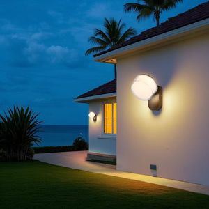Wall <b>Light</b> Yard Outdoor Waterproof Aluminum LED Wall Lamp Super Bright for Courtyard Garden <b>Door</b> Head Entrance Lighting - Product Image 4