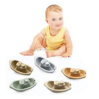 Jouets de bain en silicone empilables, jouets de bain flottants, jouets d'empilage pour bébés, logo personnalisé, nouveau design populaire, jouets éducatifs Montessori