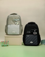 Nueva Mochila Unisex de Tela Suave para Estudiantes de Secundaria y Preparatoria, Gran Capacidad de 20-39L, Impermeable, de Poliéster, con Cierre, para Computadora