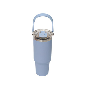 Portable Curved Handle Stainless Steel Water <b>Bottle</b> 40oz Insulated Tumbler For Outdoor Travel Use - Product Image 4