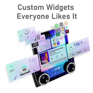 9.7Inch 2 DIN Kim Cương 2K Đài Phát Thanh Xe Phổ GPS Carplay Đa Phương Tiện Xe Stereo Màn Hình <span class=keywords><strong>Android</strong></span> Đầu Đơn Vị Máy Nghe Nhạc Xe DVD Máy Nghe Nhạc - Product Image 4